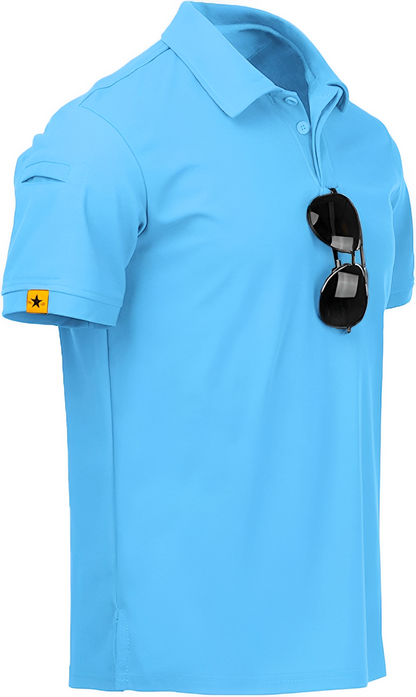 ZITY Men's Casual Short Sleeve Polo Shirt
